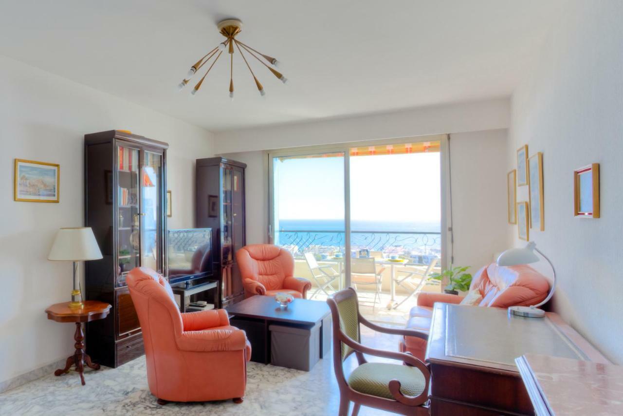 Confortable 3 Pieces Avec Superbe Vue Mer Nice Exterior photo
